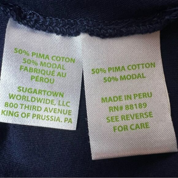 Lilly Pulitzer Navy Blue Shay Ruffled Tank Top S - Picture 5 of 5